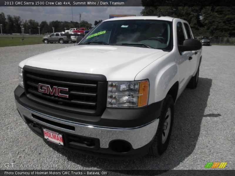 Summit White / Dark Titanium 2013 GMC Sierra 1500 Crew Cab 4x4