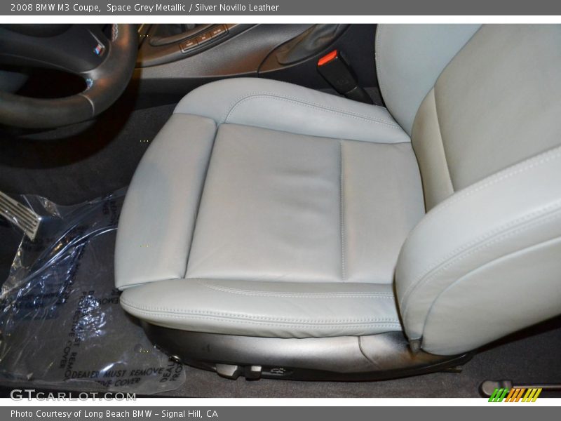 Space Grey Metallic / Silver Novillo Leather 2008 BMW M3 Coupe