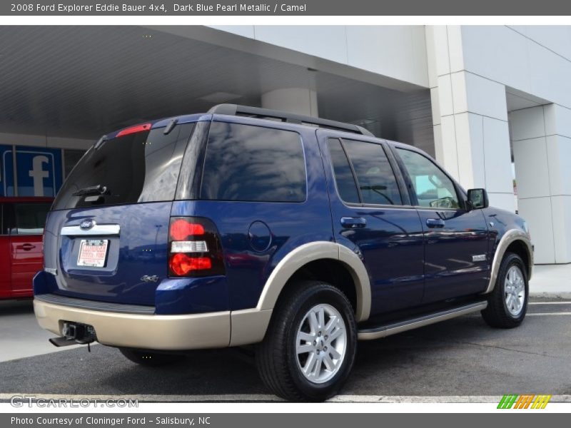 Dark Blue Pearl Metallic / Camel 2008 Ford Explorer Eddie Bauer 4x4