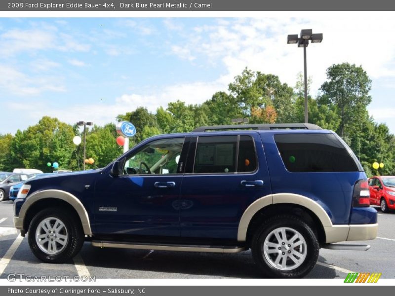 Dark Blue Pearl Metallic / Camel 2008 Ford Explorer Eddie Bauer 4x4