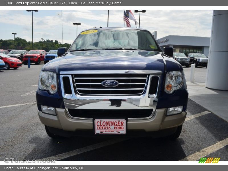 Dark Blue Pearl Metallic / Camel 2008 Ford Explorer Eddie Bauer 4x4