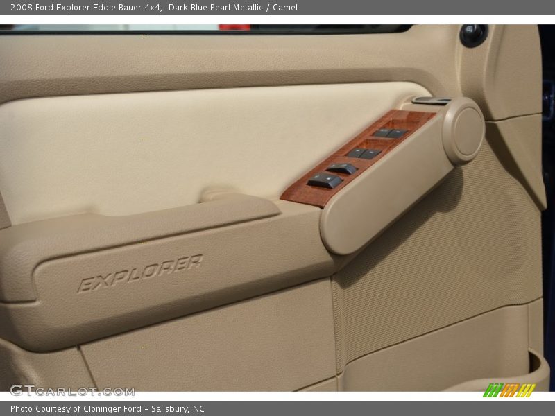 Dark Blue Pearl Metallic / Camel 2008 Ford Explorer Eddie Bauer 4x4