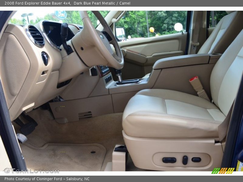 Dark Blue Pearl Metallic / Camel 2008 Ford Explorer Eddie Bauer 4x4