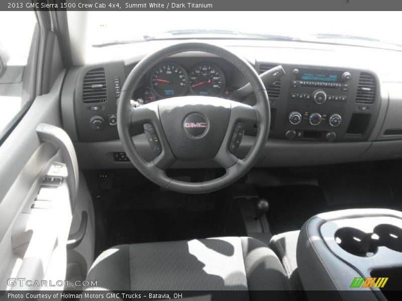 Summit White / Dark Titanium 2013 GMC Sierra 1500 Crew Cab 4x4