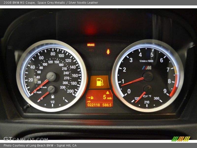 Space Grey Metallic / Silver Novillo Leather 2008 BMW M3 Coupe