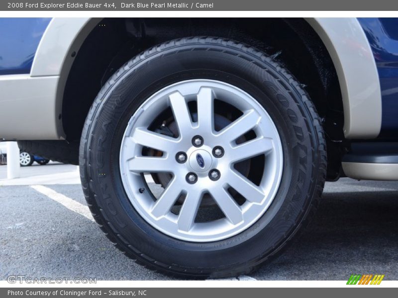 Dark Blue Pearl Metallic / Camel 2008 Ford Explorer Eddie Bauer 4x4