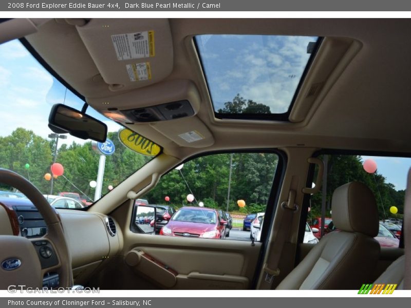 Dark Blue Pearl Metallic / Camel 2008 Ford Explorer Eddie Bauer 4x4