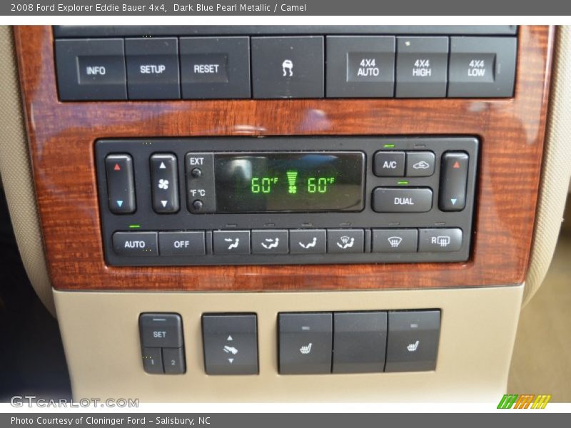 Dark Blue Pearl Metallic / Camel 2008 Ford Explorer Eddie Bauer 4x4