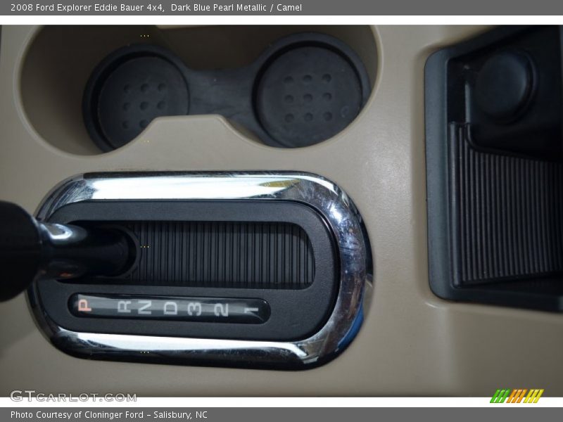 Dark Blue Pearl Metallic / Camel 2008 Ford Explorer Eddie Bauer 4x4