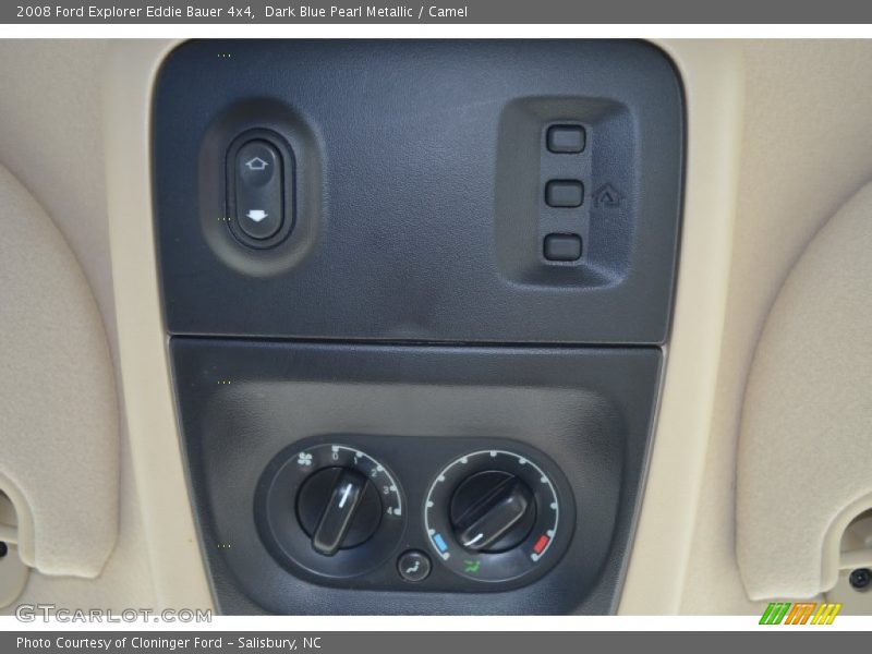 Dark Blue Pearl Metallic / Camel 2008 Ford Explorer Eddie Bauer 4x4