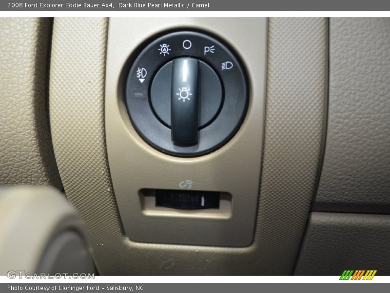 Dark Blue Pearl Metallic / Camel 2008 Ford Explorer Eddie Bauer 4x4