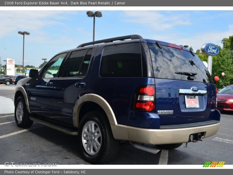 Dark Blue Pearl Metallic / Camel 2008 Ford Explorer Eddie Bauer 4x4