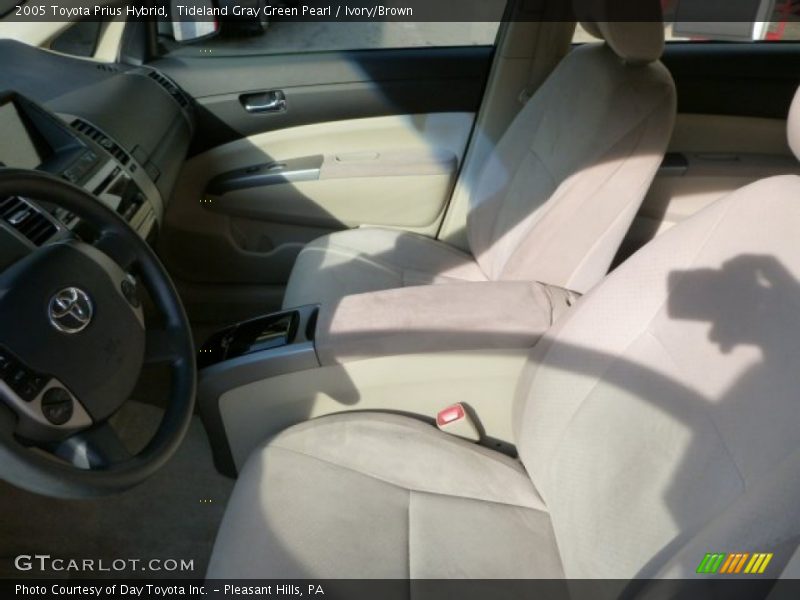 Tideland Gray Green Pearl / Ivory/Brown 2005 Toyota Prius Hybrid