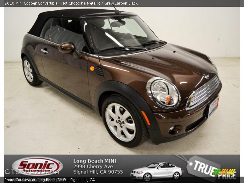 Hot Chocolate Metallic / Grey/Carbon Black 2010 Mini Cooper Convertible