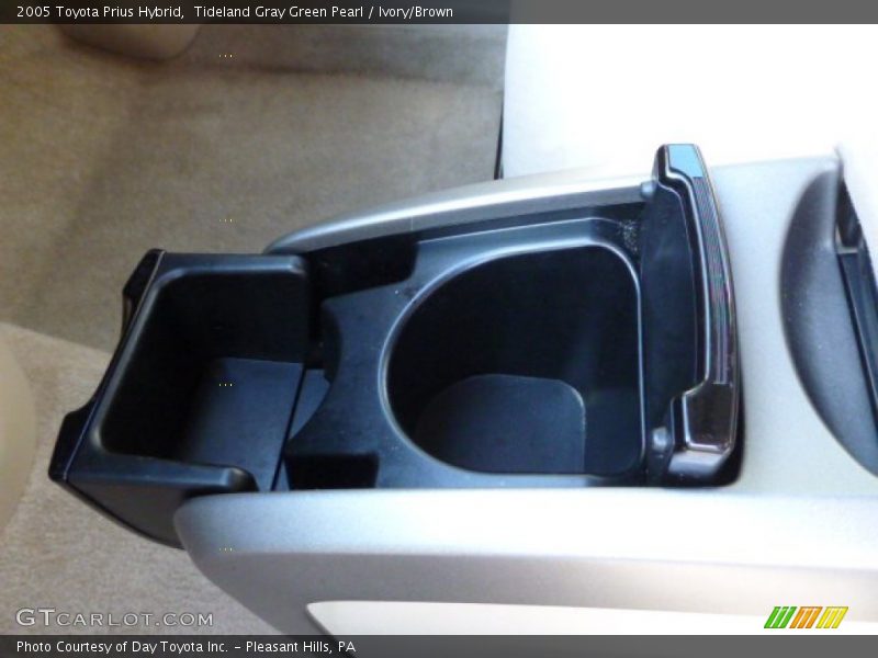 Tideland Gray Green Pearl / Ivory/Brown 2005 Toyota Prius Hybrid