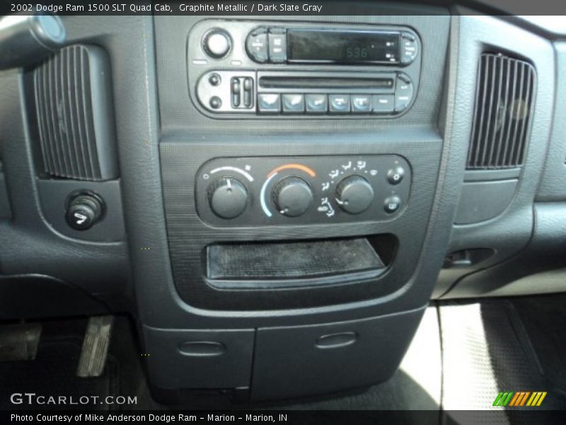 Graphite Metallic / Dark Slate Gray 2002 Dodge Ram 1500 SLT Quad Cab