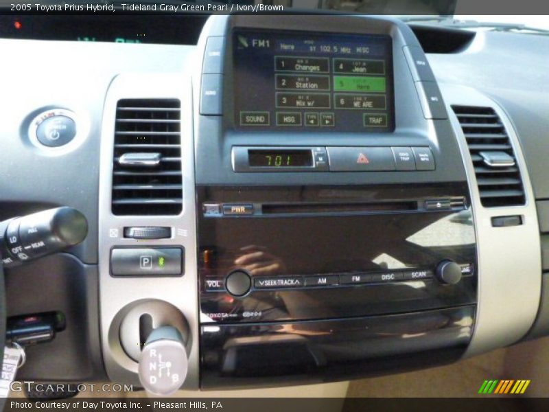 Tideland Gray Green Pearl / Ivory/Brown 2005 Toyota Prius Hybrid