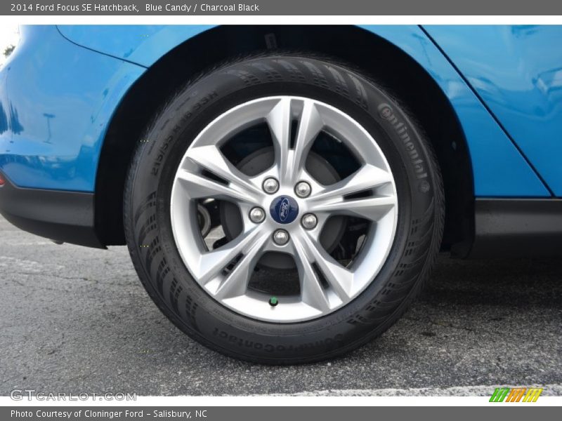 Blue Candy / Charcoal Black 2014 Ford Focus SE Hatchback