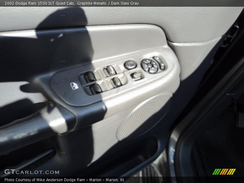 Graphite Metallic / Dark Slate Gray 2002 Dodge Ram 1500 SLT Quad Cab