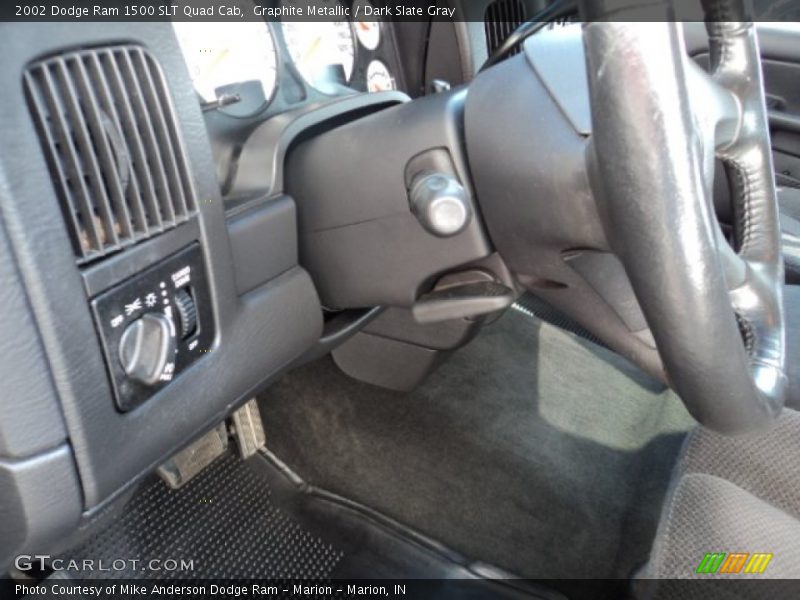 Graphite Metallic / Dark Slate Gray 2002 Dodge Ram 1500 SLT Quad Cab