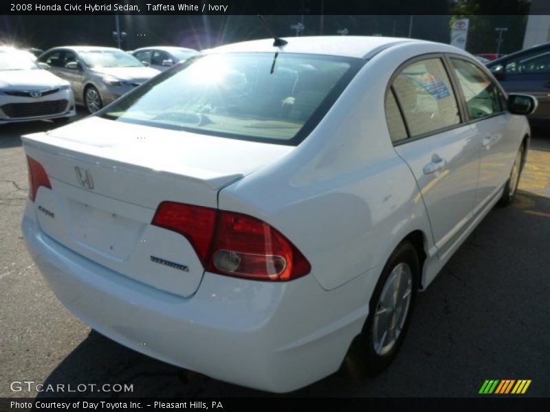 Taffeta White / Ivory 2008 Honda Civic Hybrid Sedan