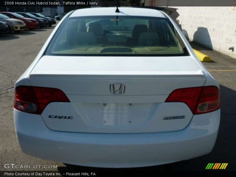 Taffeta White / Ivory 2008 Honda Civic Hybrid Sedan