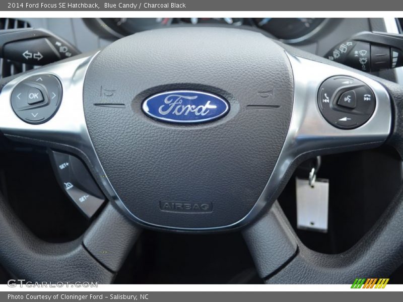 Blue Candy / Charcoal Black 2014 Ford Focus SE Hatchback