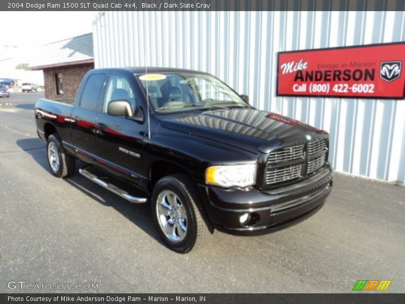 Black / Dark Slate Gray 2004 Dodge Ram 1500 SLT Quad Cab 4x4