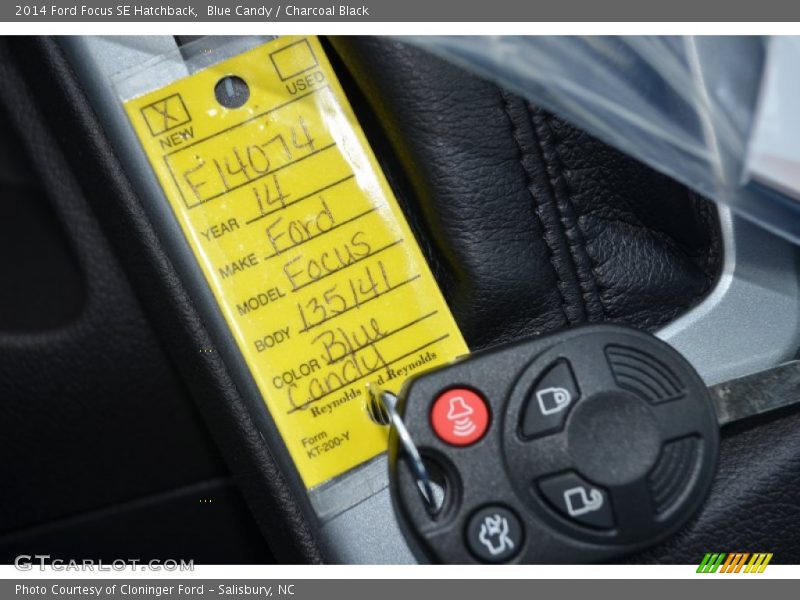 Blue Candy / Charcoal Black 2014 Ford Focus SE Hatchback
