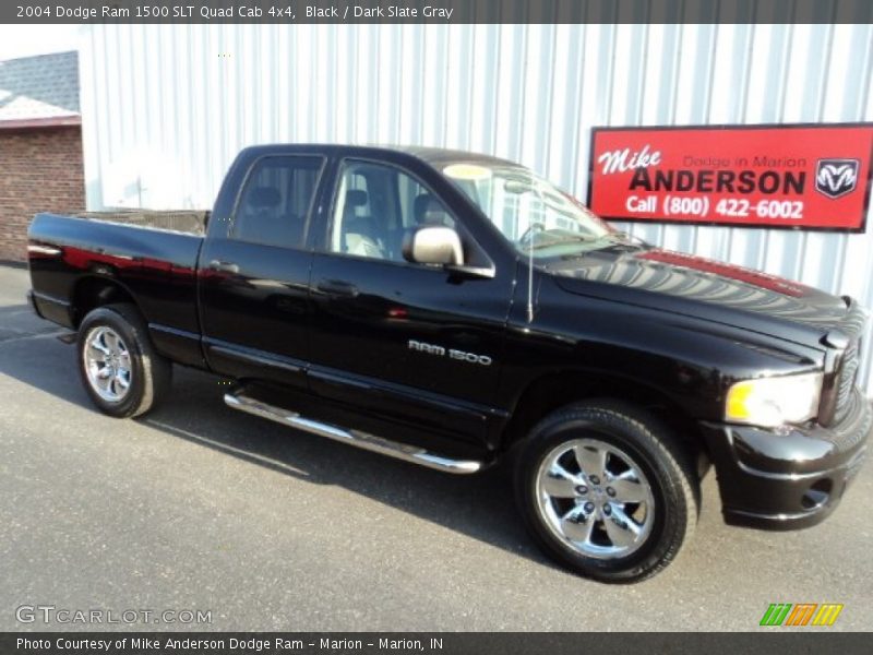 Black / Dark Slate Gray 2004 Dodge Ram 1500 SLT Quad Cab 4x4