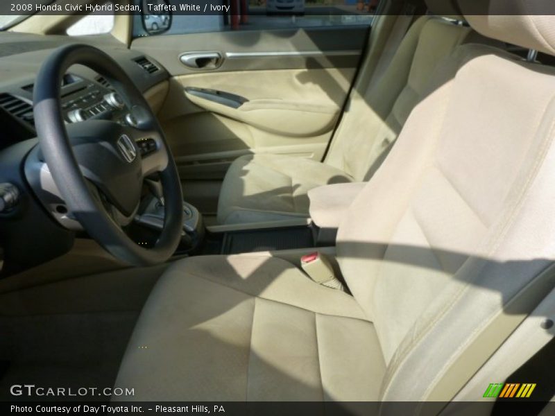 Taffeta White / Ivory 2008 Honda Civic Hybrid Sedan
