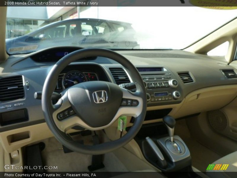 Taffeta White / Ivory 2008 Honda Civic Hybrid Sedan
