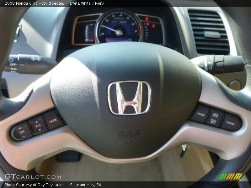 Taffeta White / Ivory 2008 Honda Civic Hybrid Sedan