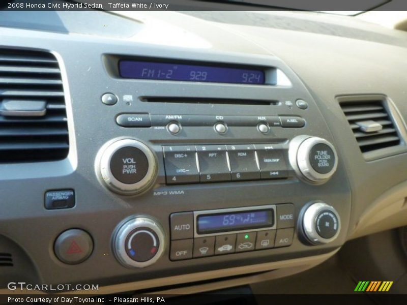 Taffeta White / Ivory 2008 Honda Civic Hybrid Sedan