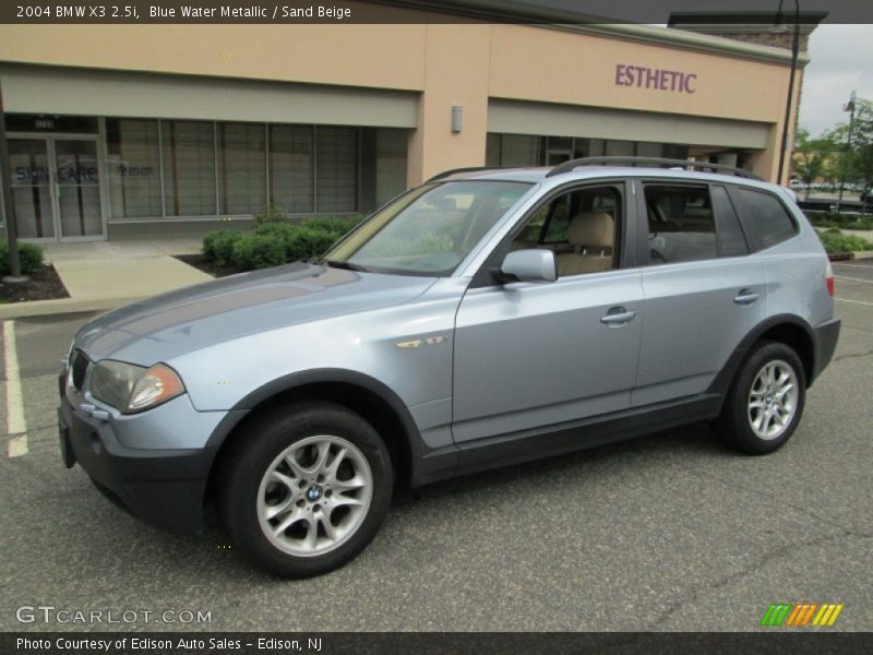 Blue Water Metallic / Sand Beige 2004 BMW X3 2.5i