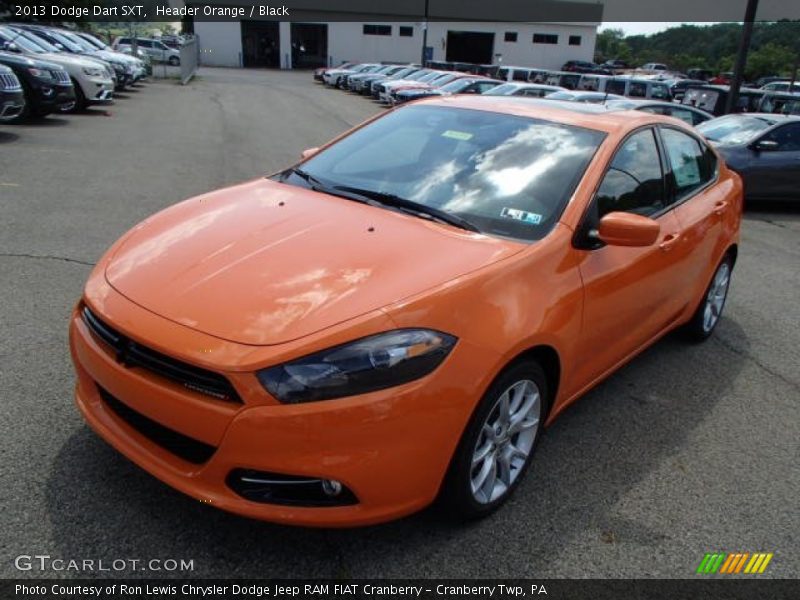 Header Orange / Black 2013 Dodge Dart SXT