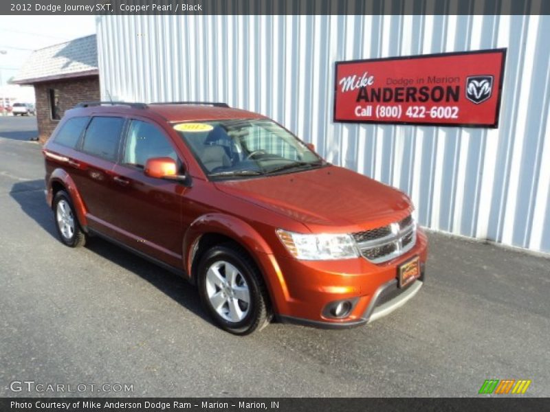 Copper Pearl / Black 2012 Dodge Journey SXT