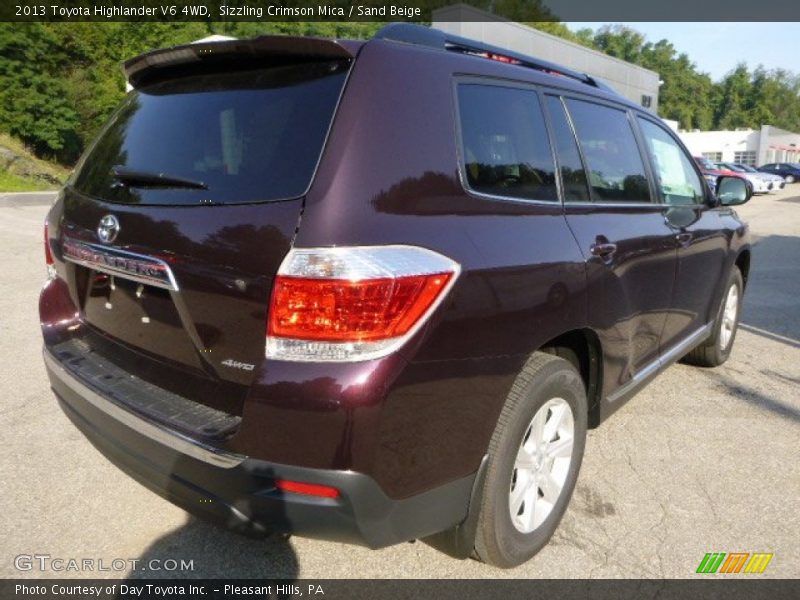 Sizzling Crimson Mica / Sand Beige 2013 Toyota Highlander V6 4WD