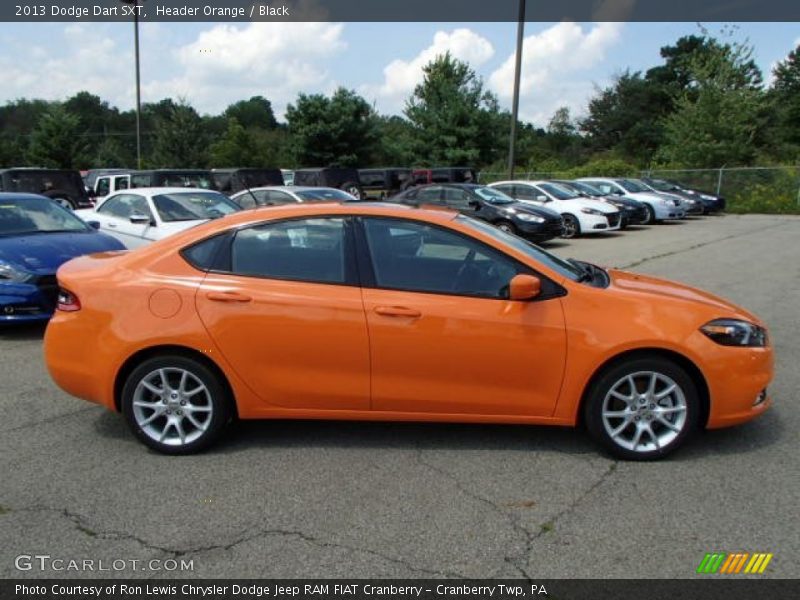 Header Orange / Black 2013 Dodge Dart SXT