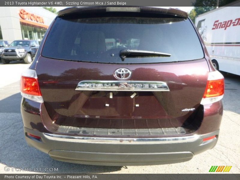 Sizzling Crimson Mica / Sand Beige 2013 Toyota Highlander V6 4WD