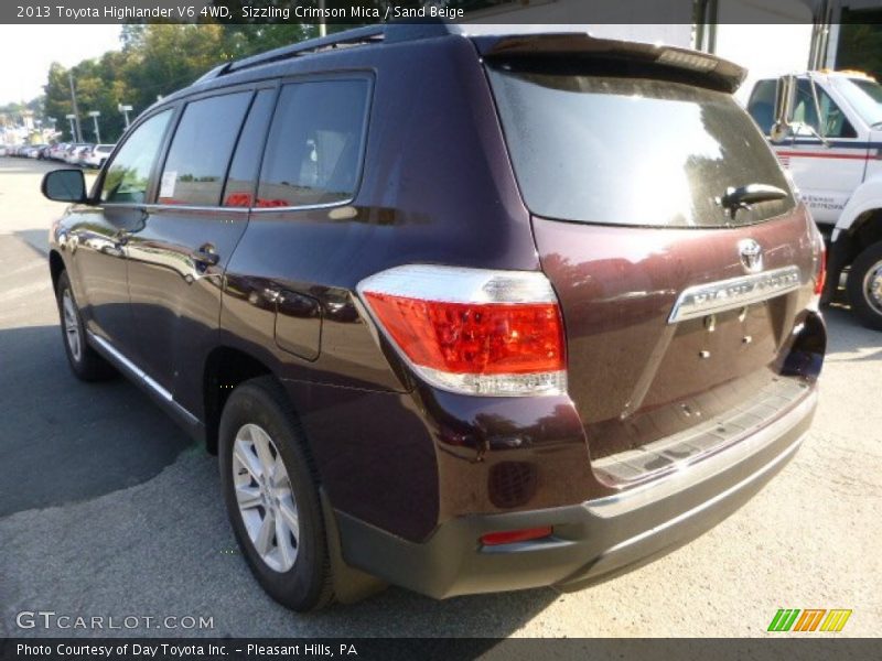 Sizzling Crimson Mica / Sand Beige 2013 Toyota Highlander V6 4WD