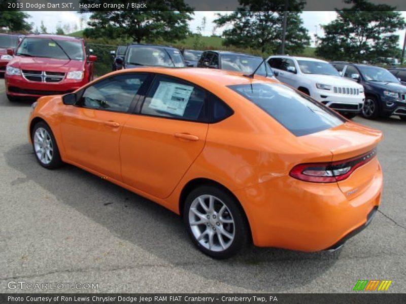Header Orange / Black 2013 Dodge Dart SXT