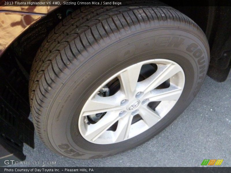 Sizzling Crimson Mica / Sand Beige 2013 Toyota Highlander V6 4WD