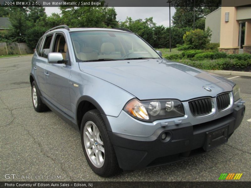 Blue Water Metallic / Sand Beige 2004 BMW X3 2.5i