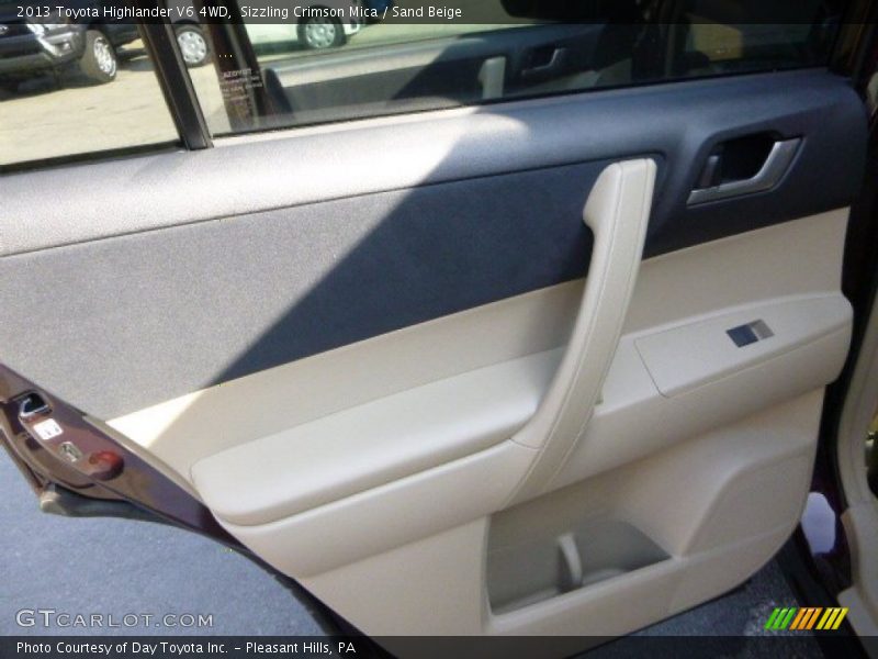 Sizzling Crimson Mica / Sand Beige 2013 Toyota Highlander V6 4WD