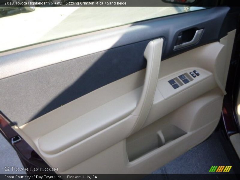 Sizzling Crimson Mica / Sand Beige 2013 Toyota Highlander V6 4WD