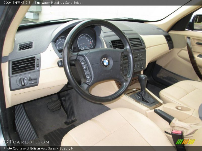 Blue Water Metallic / Sand Beige 2004 BMW X3 2.5i