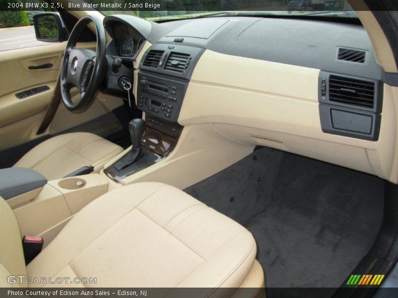 Blue Water Metallic / Sand Beige 2004 BMW X3 2.5i