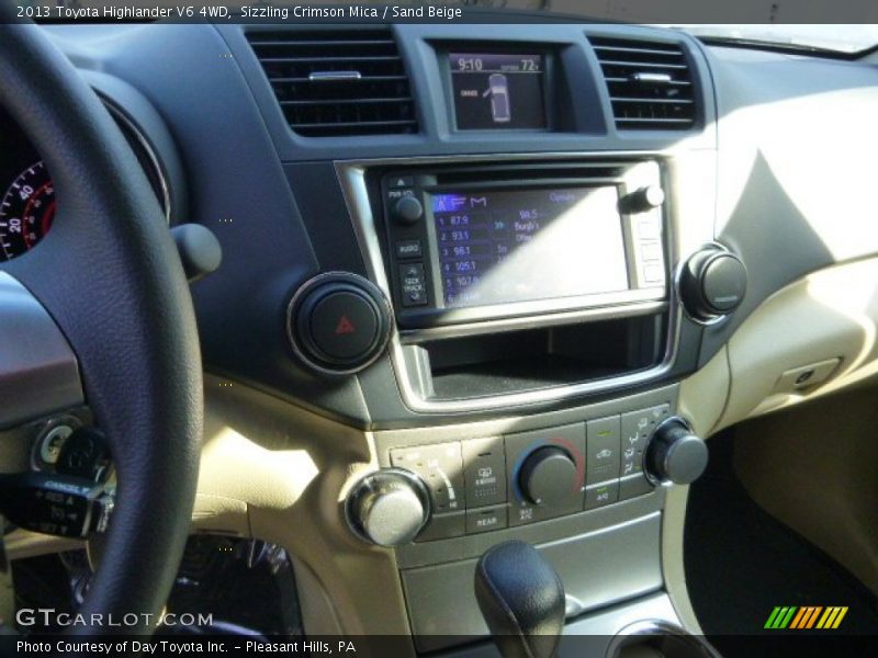 Sizzling Crimson Mica / Sand Beige 2013 Toyota Highlander V6 4WD