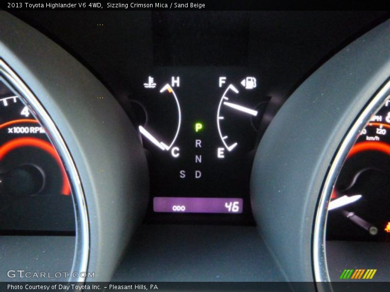 Sizzling Crimson Mica / Sand Beige 2013 Toyota Highlander V6 4WD